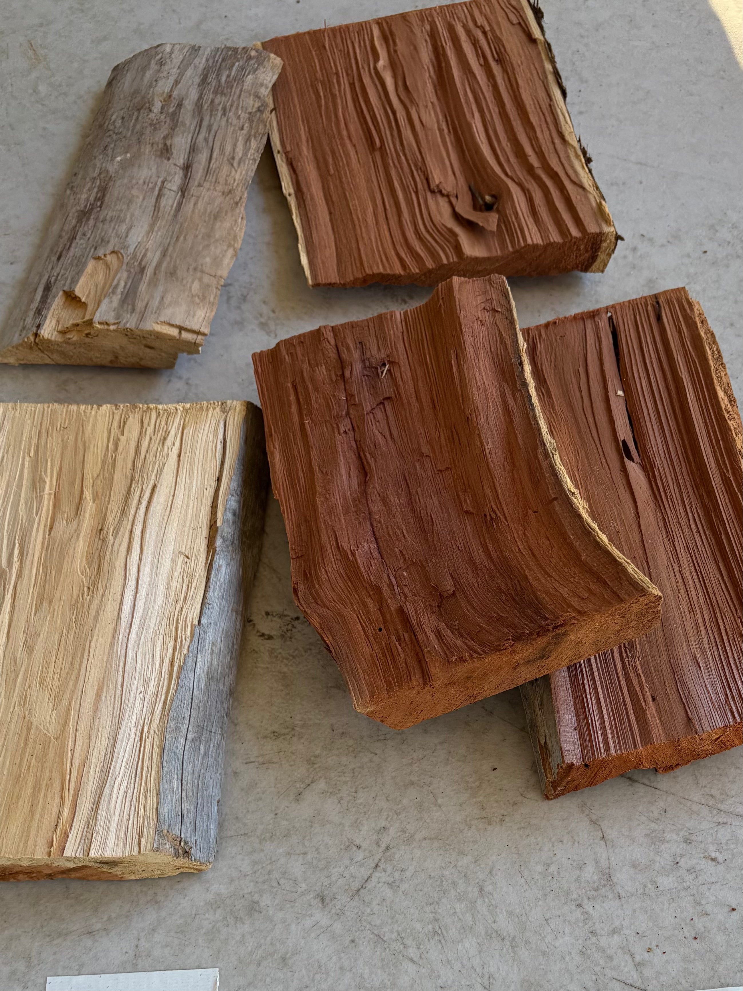 Medium Natural Split Wood Pieces